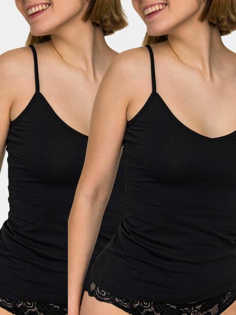 Top na ramiączkach 2-pak L