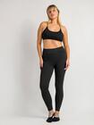 Komplet joga – legginsy L i skarpety ABS beżowe