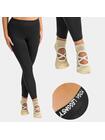 Komplet joga – legginsy 3XL i skarpety ABS beżowe