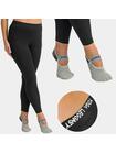 Zestaw do jogi- legginsy 2XL i skarpety ABS szare