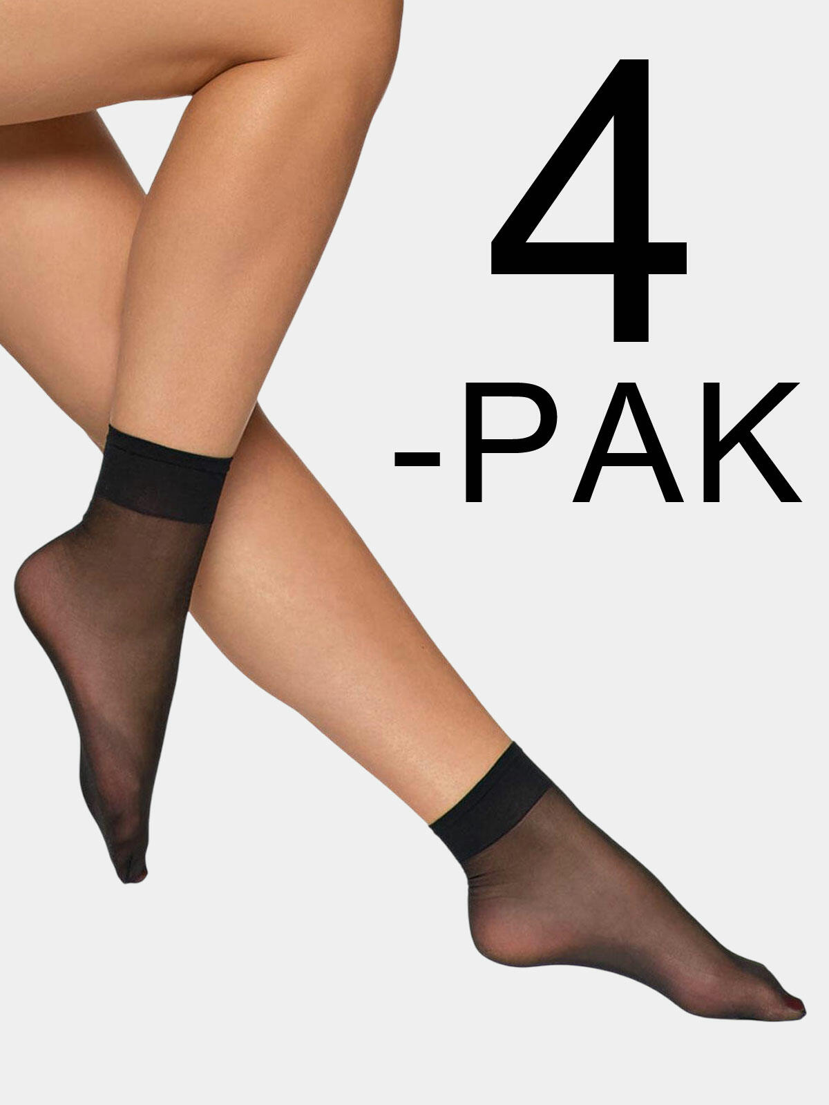 Skarpetki 15 DEN Czarne 4-pak
