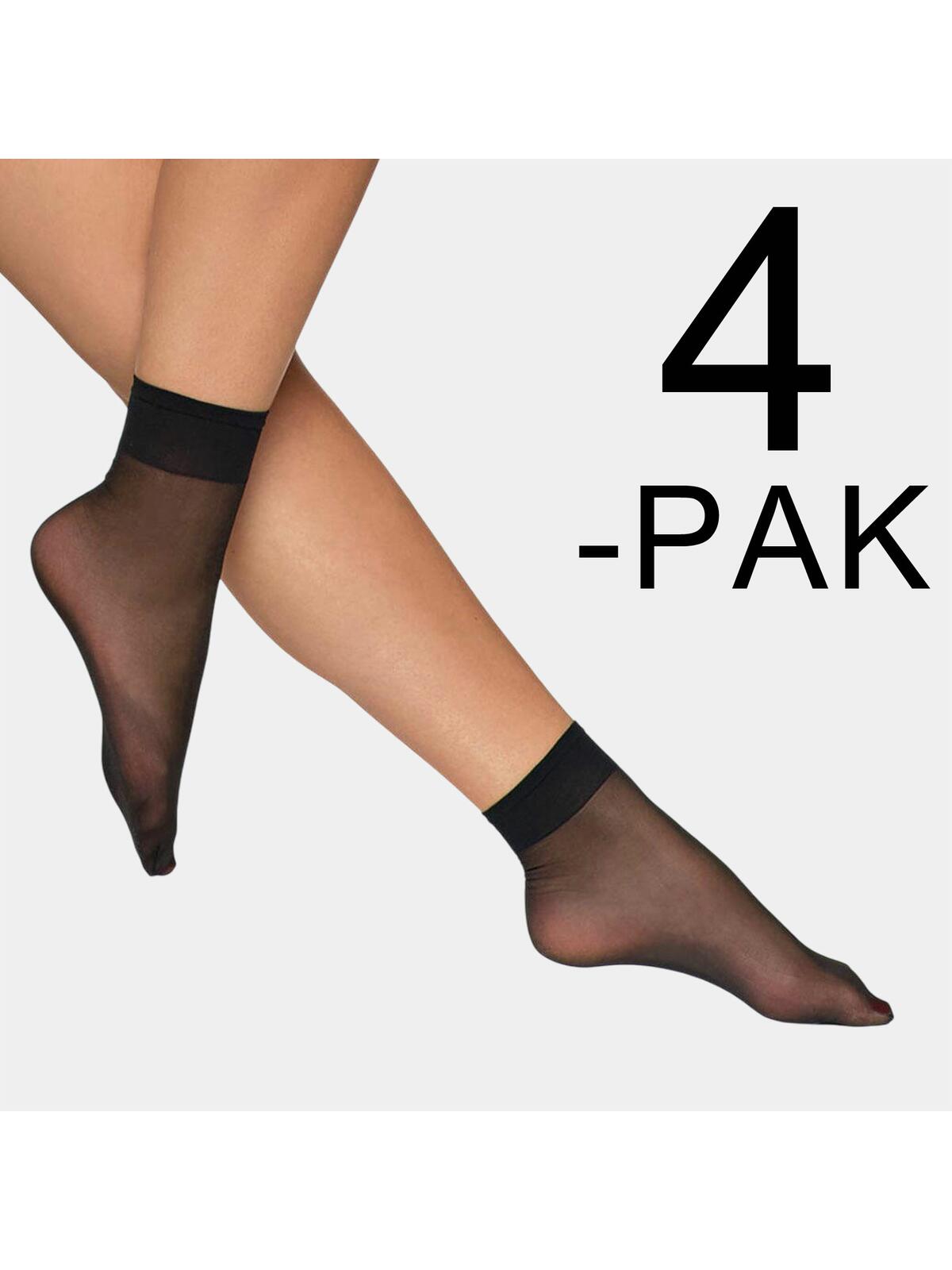 Skarpetki 15 DEN Czarne 4-pak