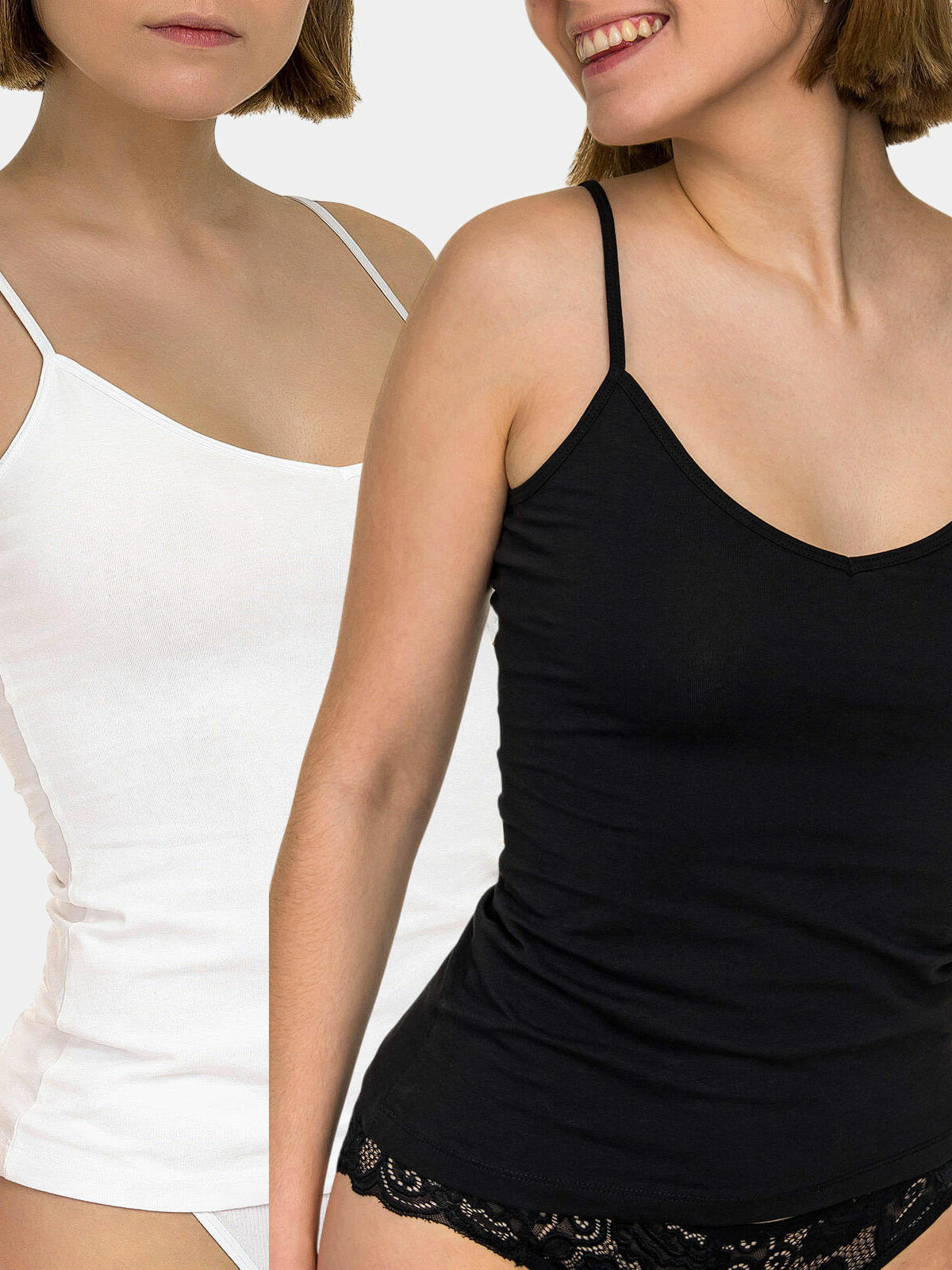 Top na ramiączkach 2-pak L