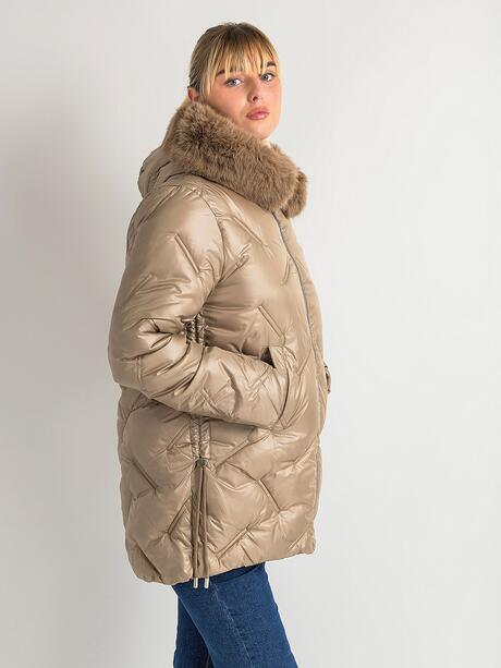 Kurtka plus size z kapturem