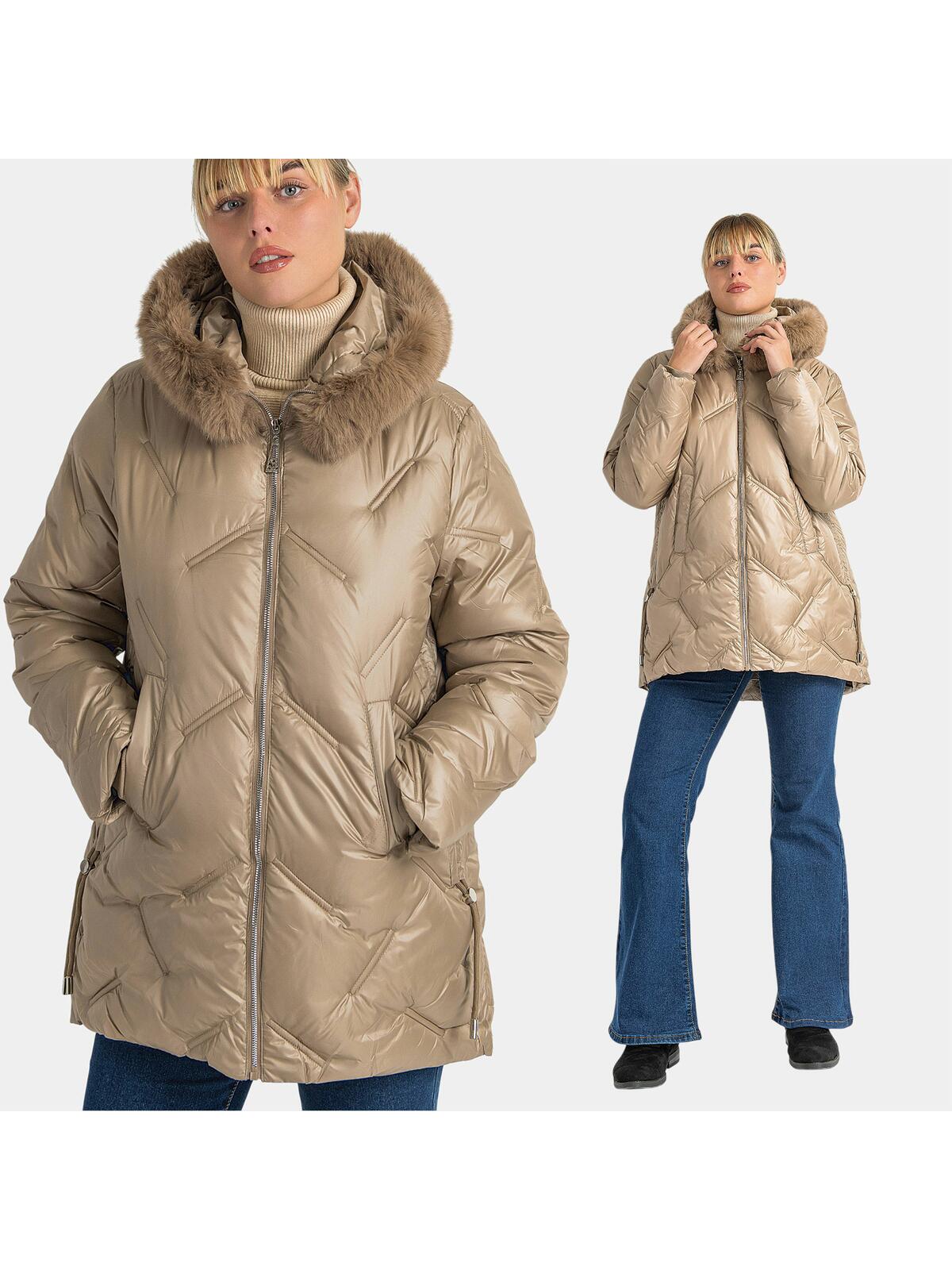 Kurtka plus size z kapturem