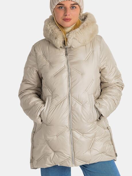 Kurtka plus size ze ściągaczami