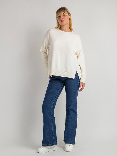 Sweter z domieszką wiskozy