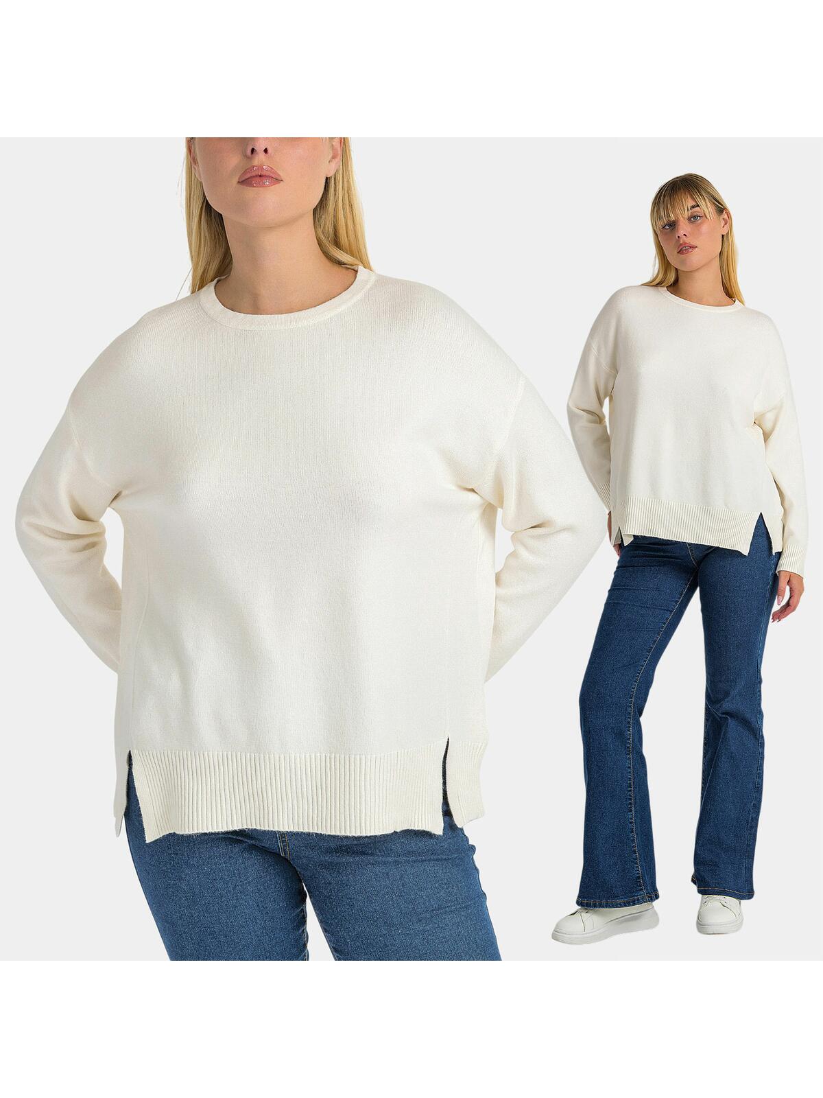 Sweter z domieszką wiskozy