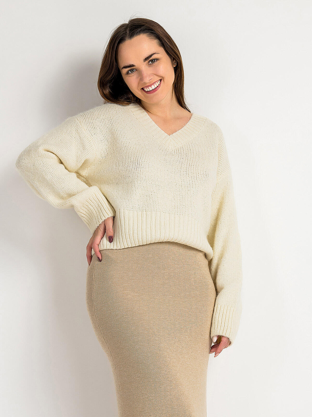 Luźny sweter