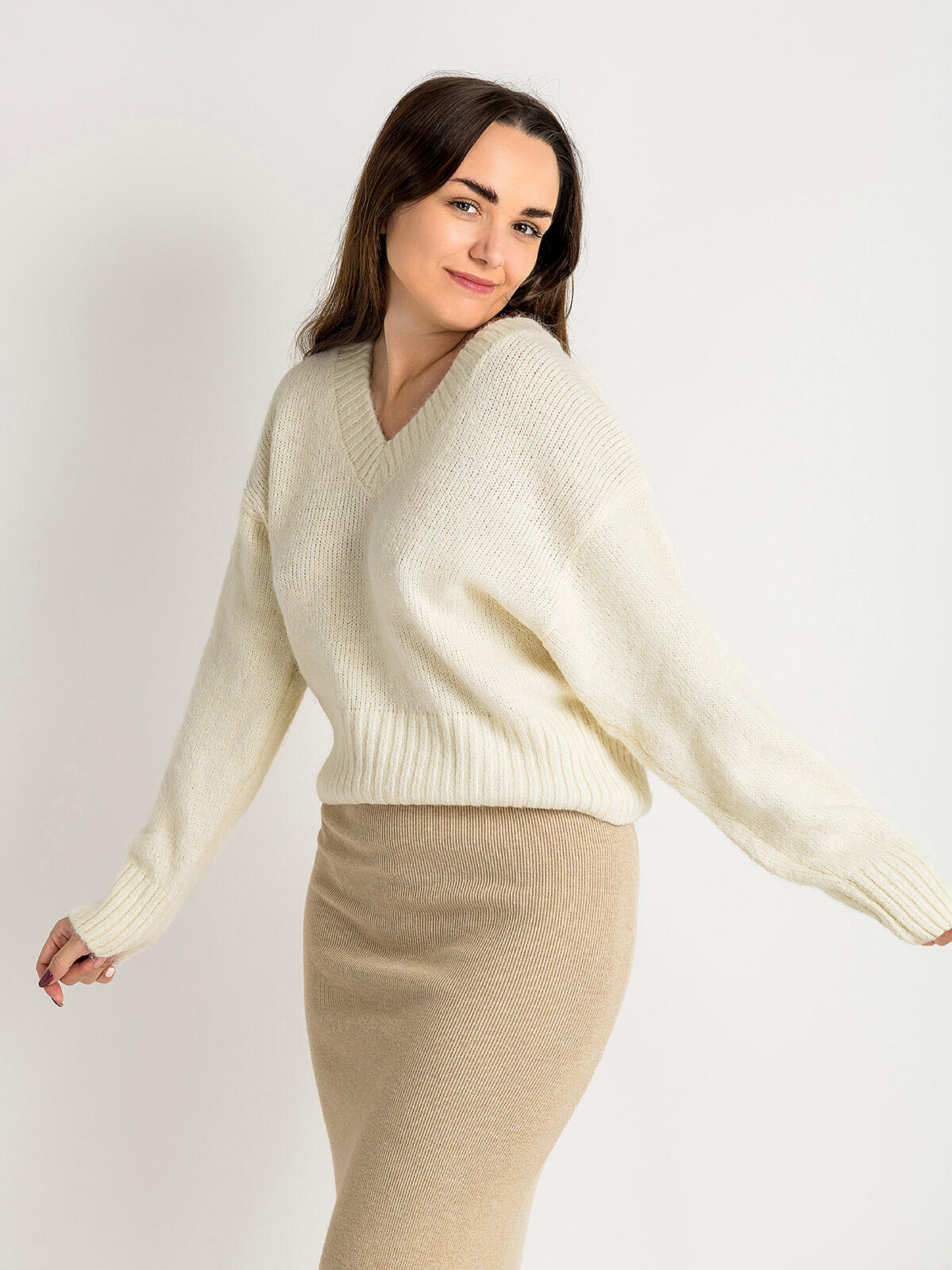 Luźny sweter