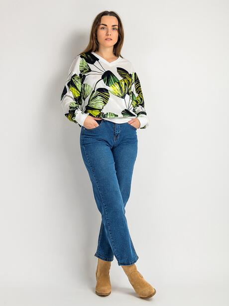 Bluza z dekoltem w serek