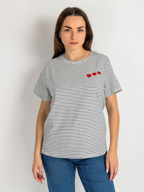 T-shirt bawełniany w paski