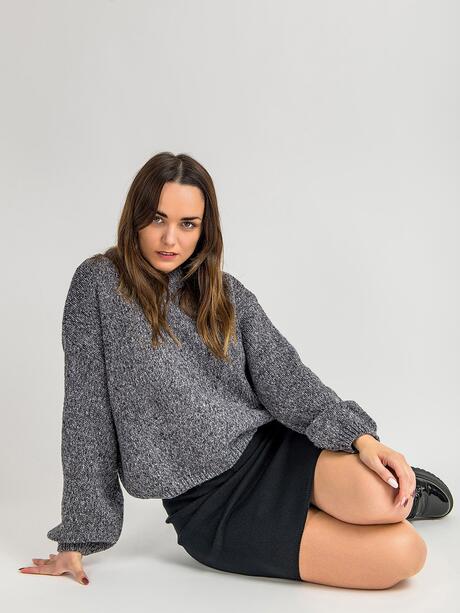 Spódnica z domieszką wiskozy