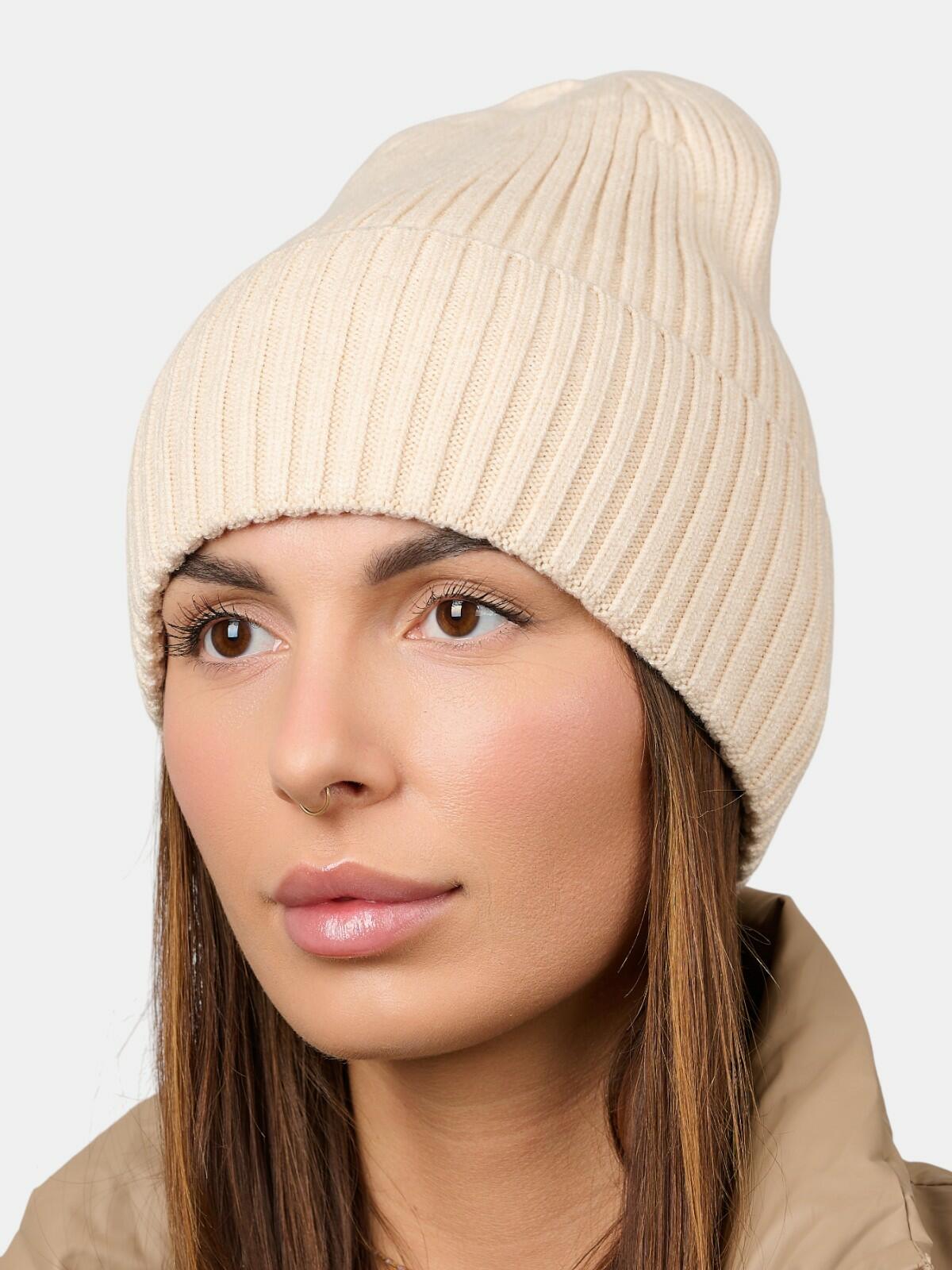 Prążkowana czapka beanie