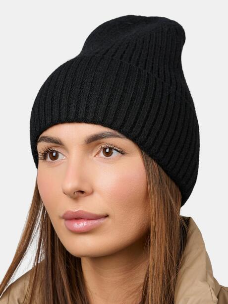 Czapka beanie w prążek