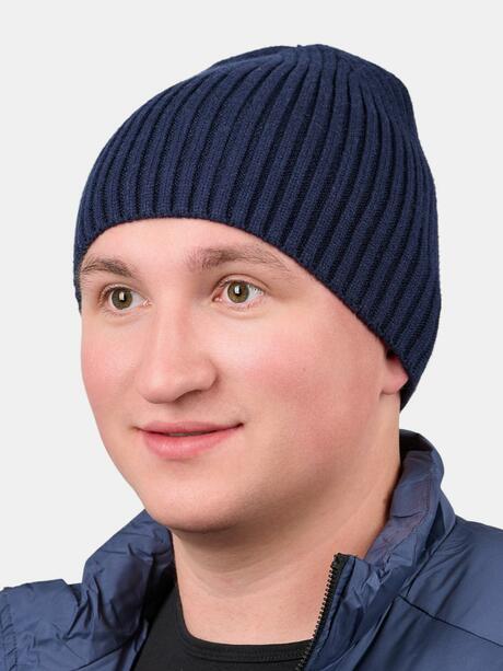 Czapka w prążek z domieszką wiskozy