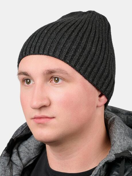 Czapka prążkowana z domieszką wiskozy