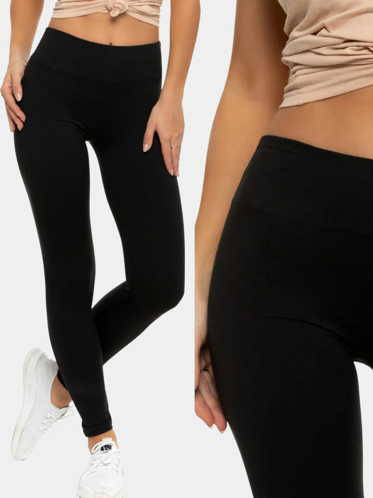 Legginsy gładkie 2-pak L/XL