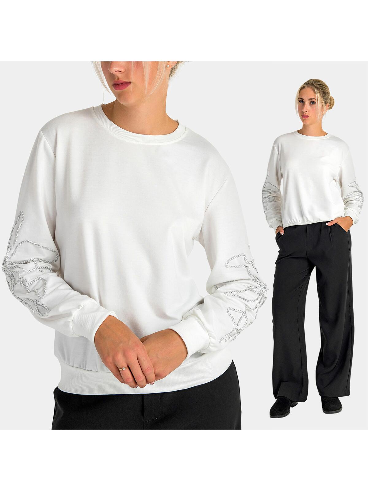 Bluza z ozdobnymi rękawami