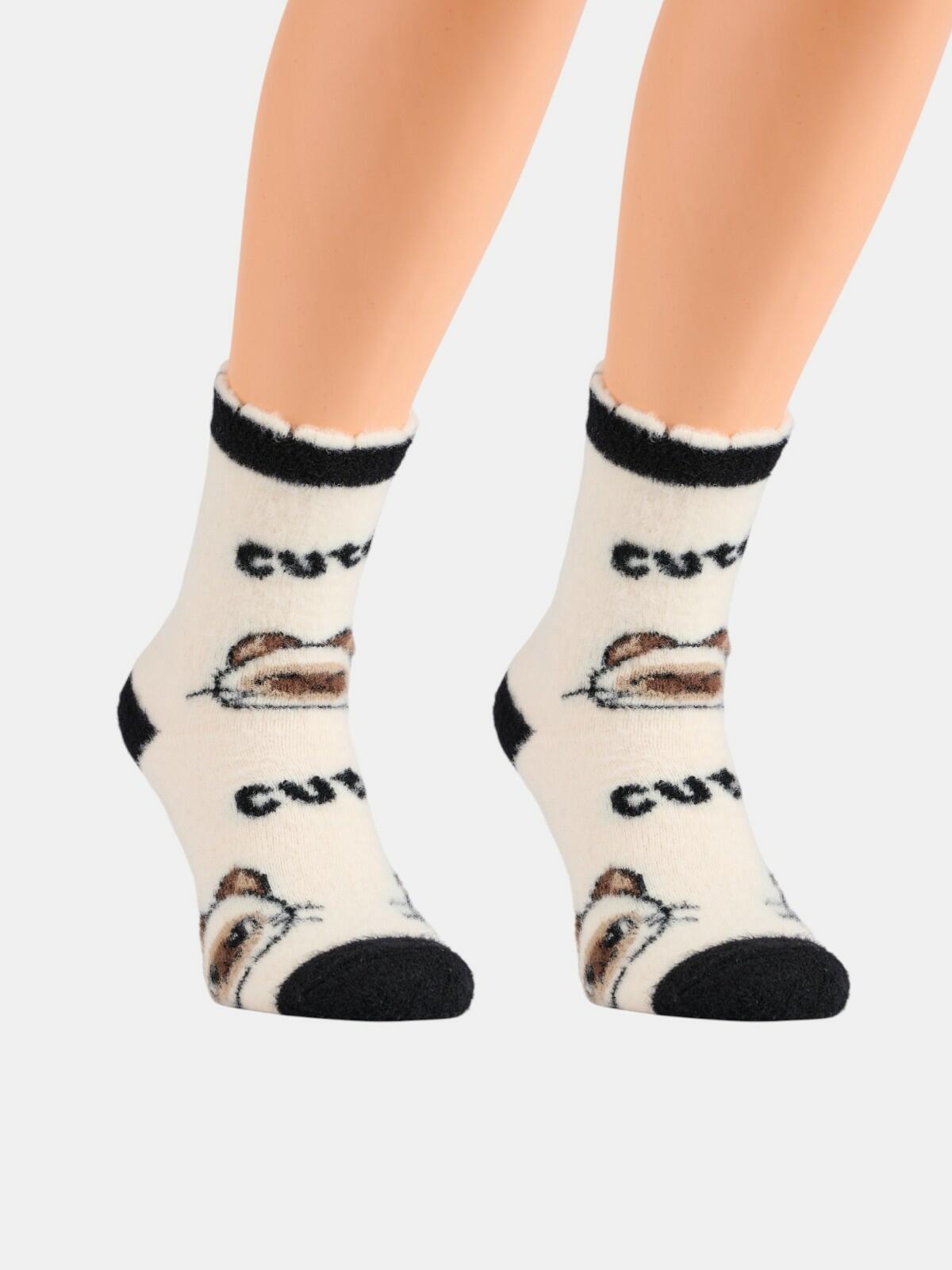 Wzorzyste miękkie skarpetki 39/41