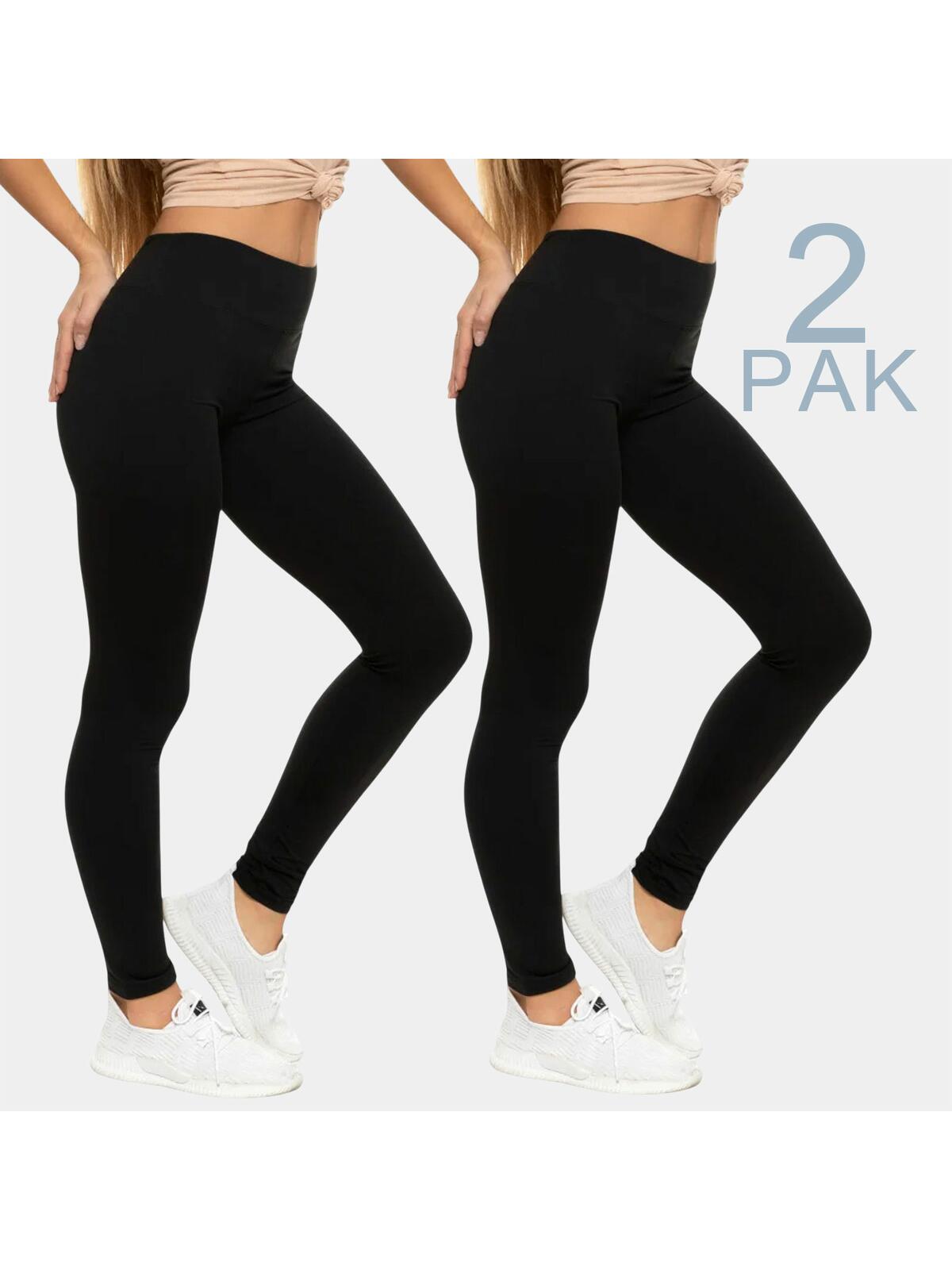 Legginsy gładkie 2-pak L/XL