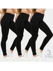 Legginsy gładkie 3-pak L/XL