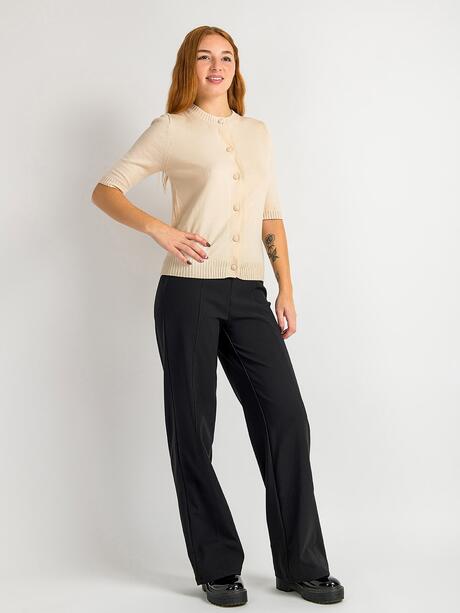 Zapinany sweter z domieszką wiskozy