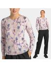 Sweter w kwiatowym wzorze