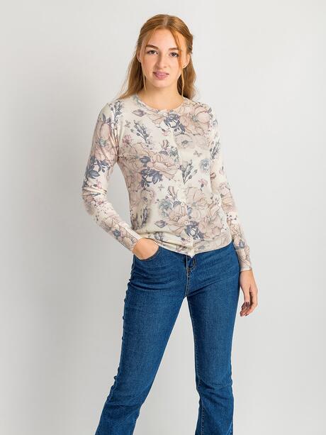 Sweter z domieszką wiskozy