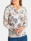 Sweter z kwiatowym wzorem