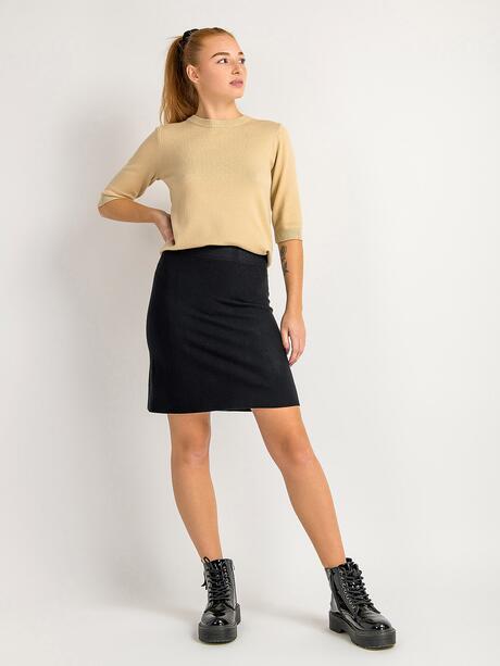 Spódnica mini z domieszką wiskozy
