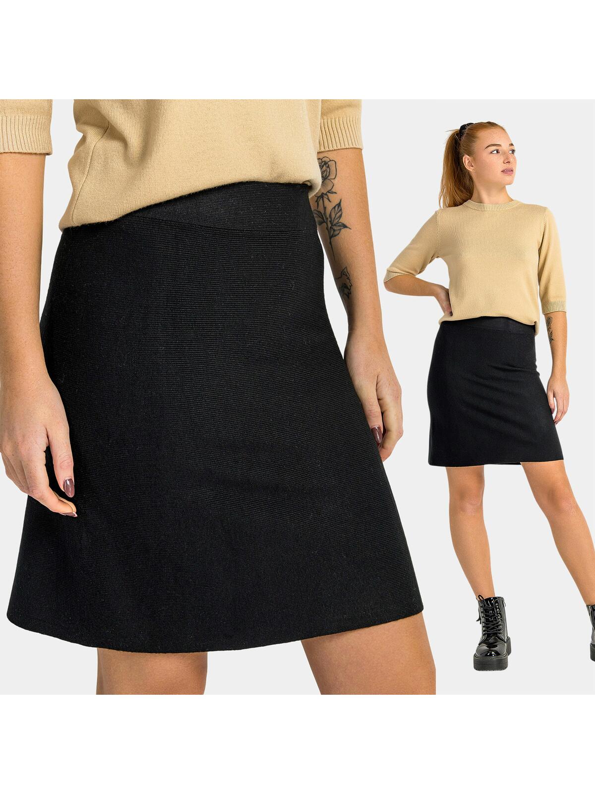 Spódnica mini z domieszką wiskozy