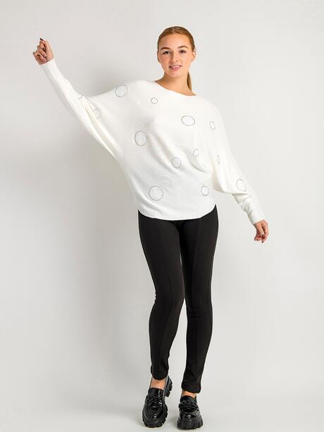 Sweter z domieszką wiskozy