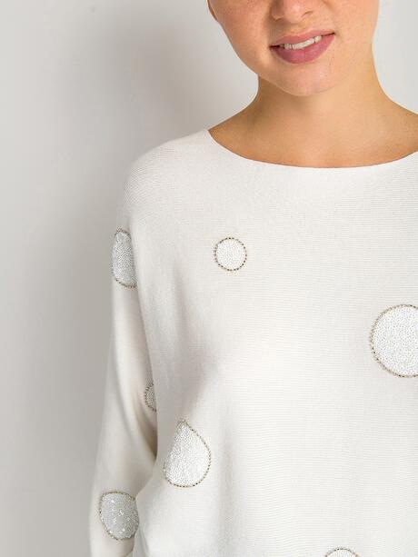 Sweter z domieszką wiskozy