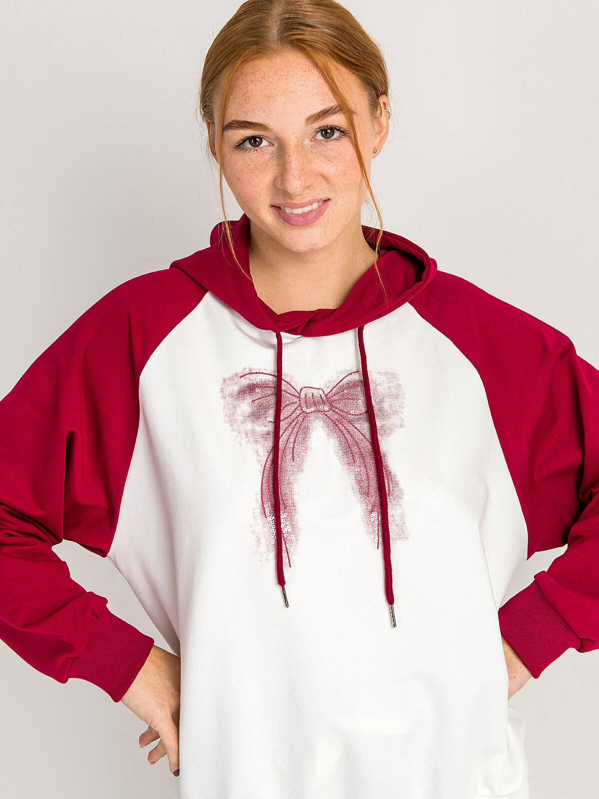 Bluza bawełniana z kapturem