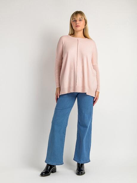 Sweter z domieszką wiskozy