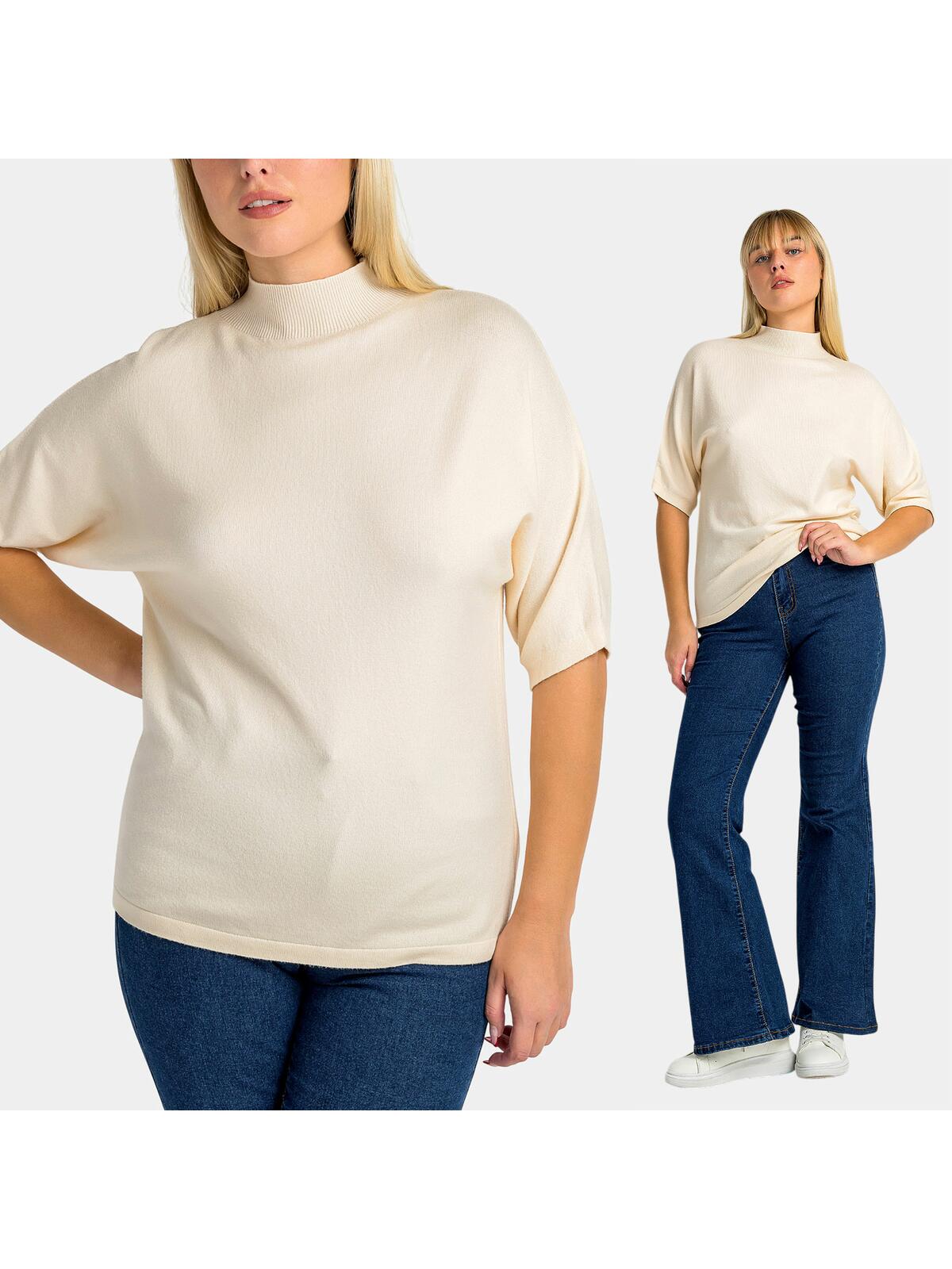 Sweter z domieszką wiskozy