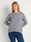 Luźny sweter z wiskozą