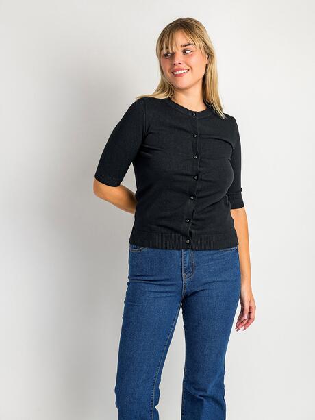 Zapinany sweter z wiskozą