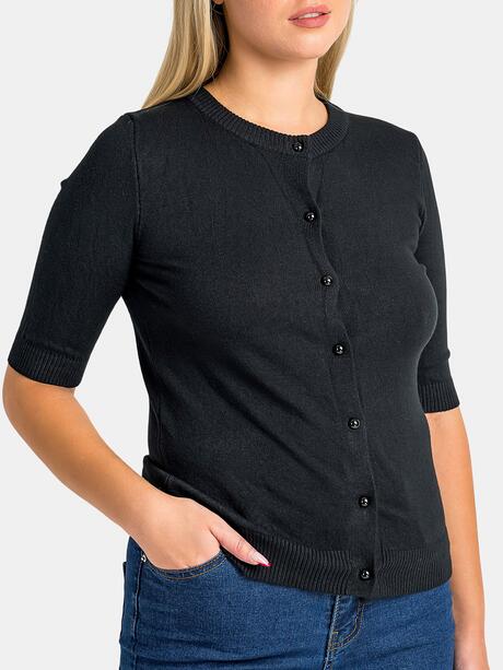 Zapinany sweter z wiskozą