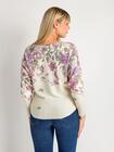 Sweter z kwiatowym wzorem