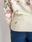 Sweter z kwiatowym wzorem