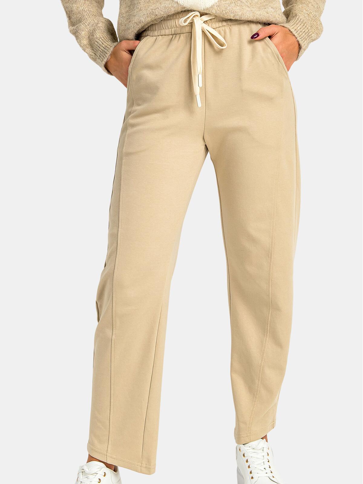 Spodnie z domieszką bawełny