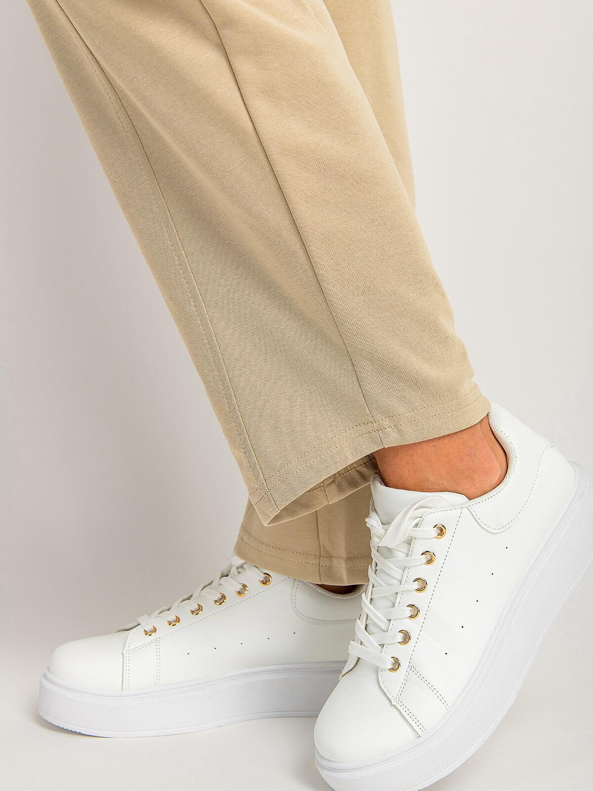 Spodnie z domieszką bawełny