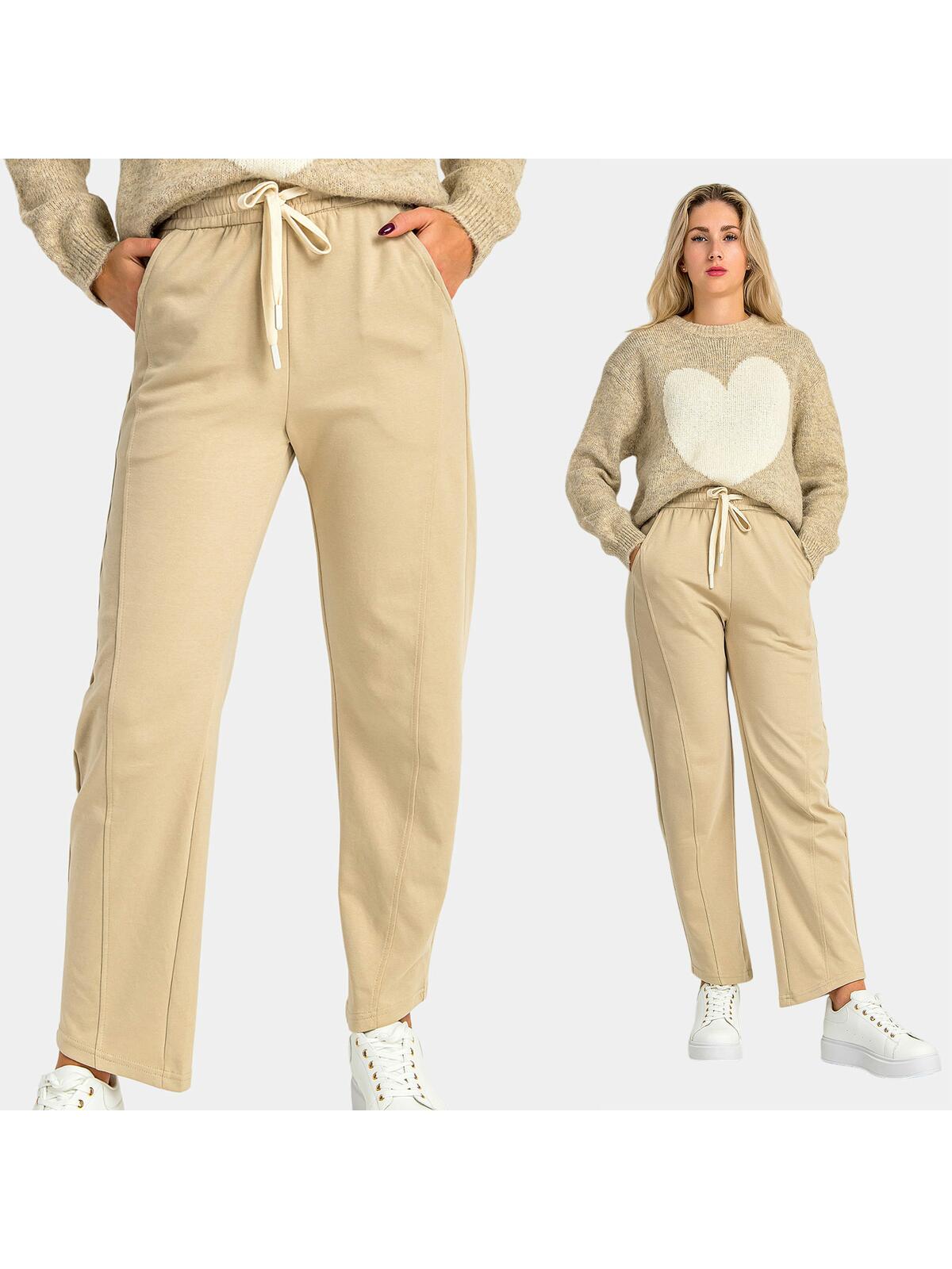 Spodnie z domieszką bawełny