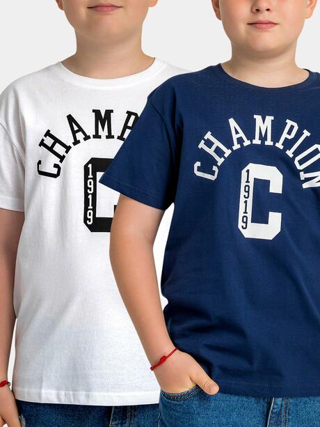 T-shirt z nadrukiem 2-pak 152