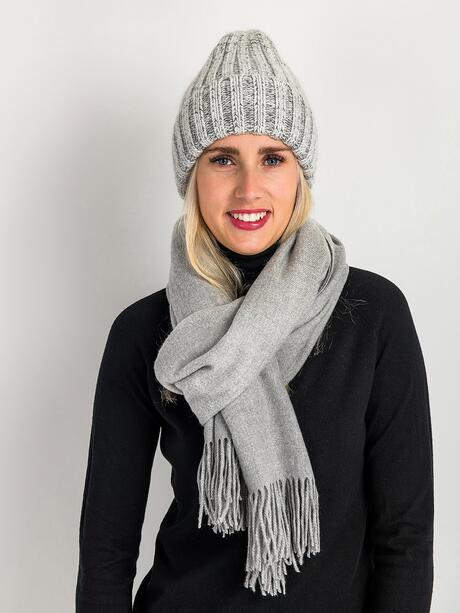 Szalik z domieszką bawełny