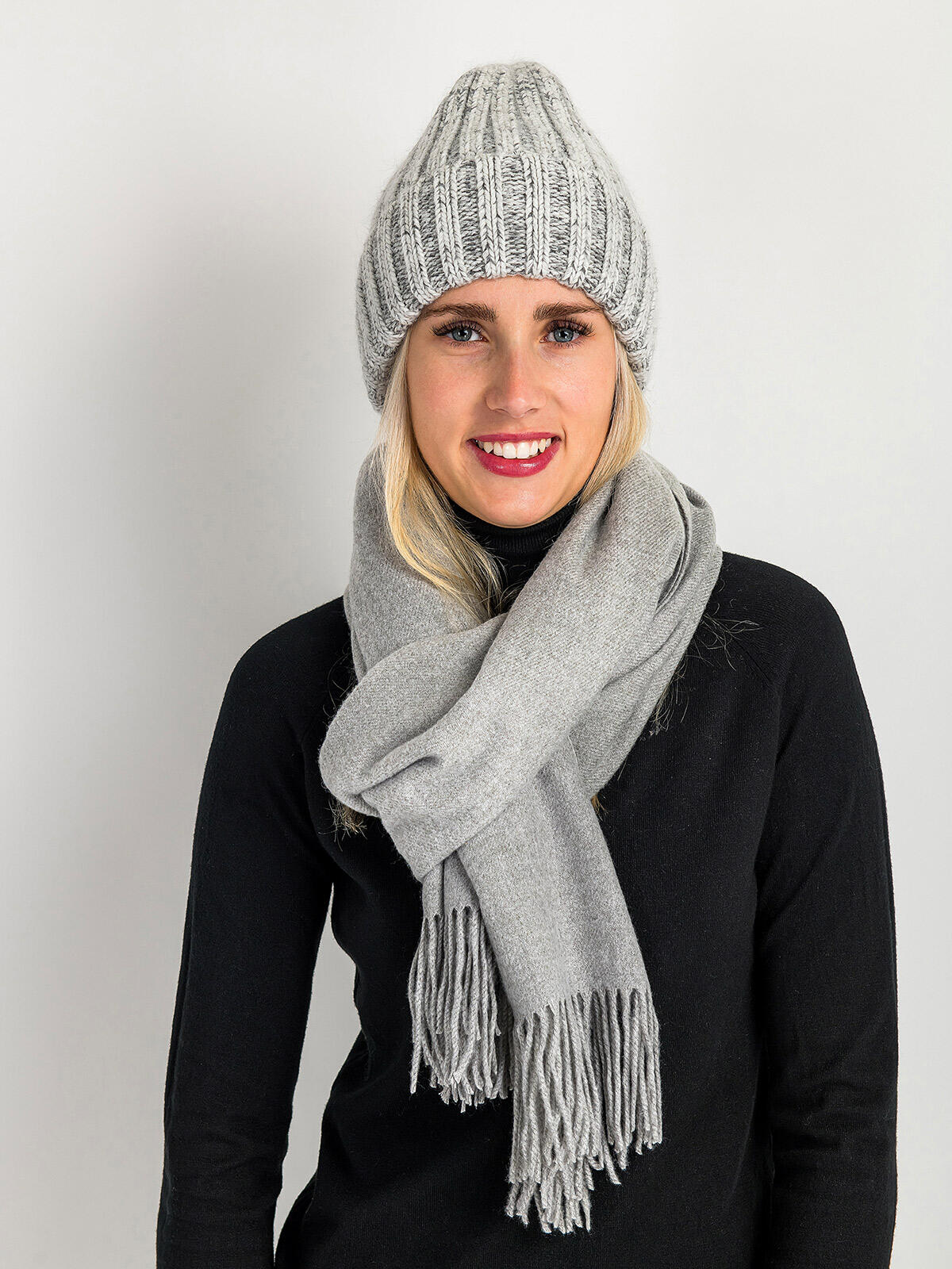 Szalik z domieszką bawełny