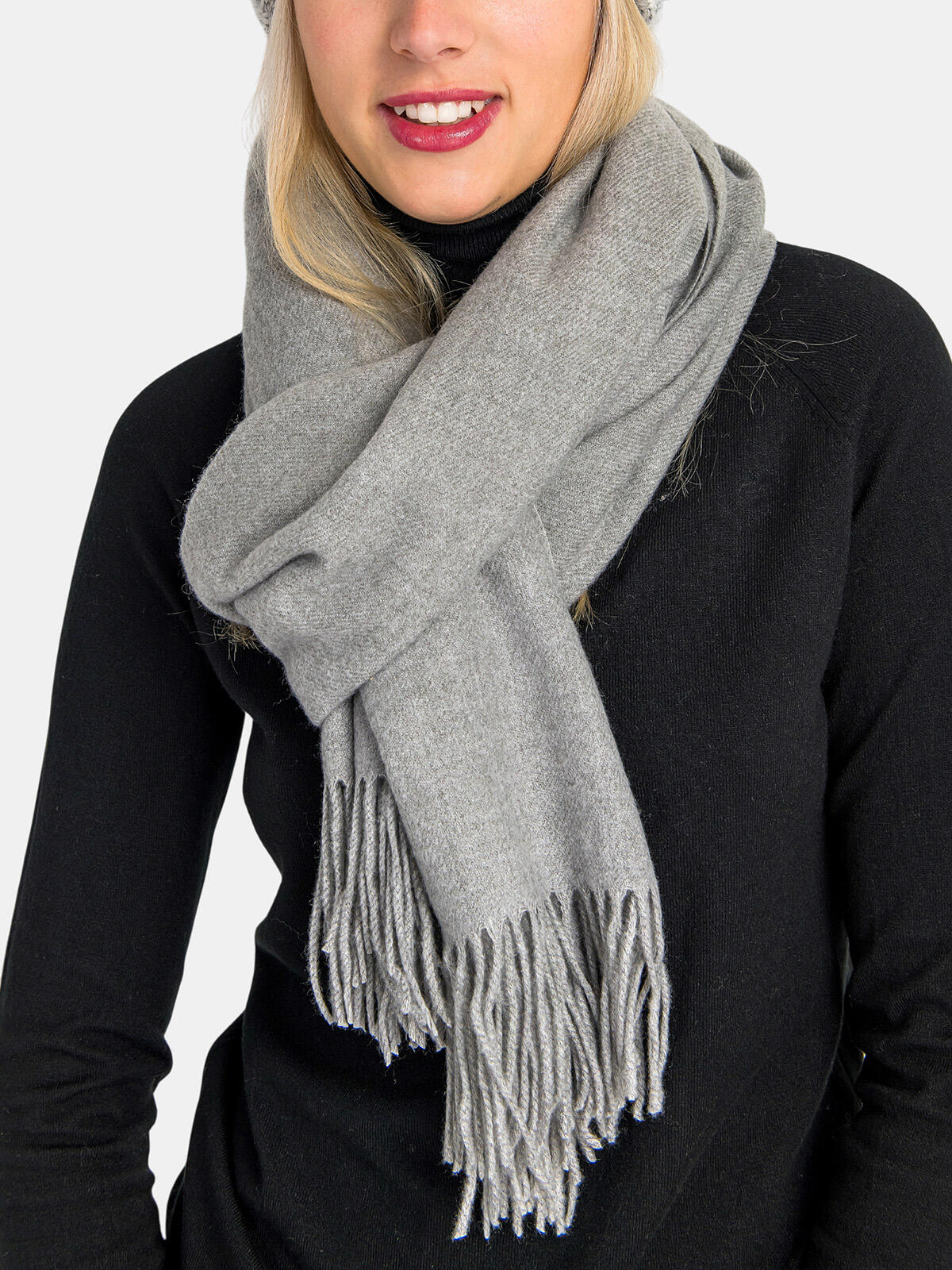 Szalik z domieszką bawełny