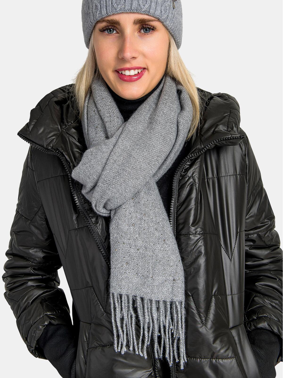 Szalik z domieszką bawełny